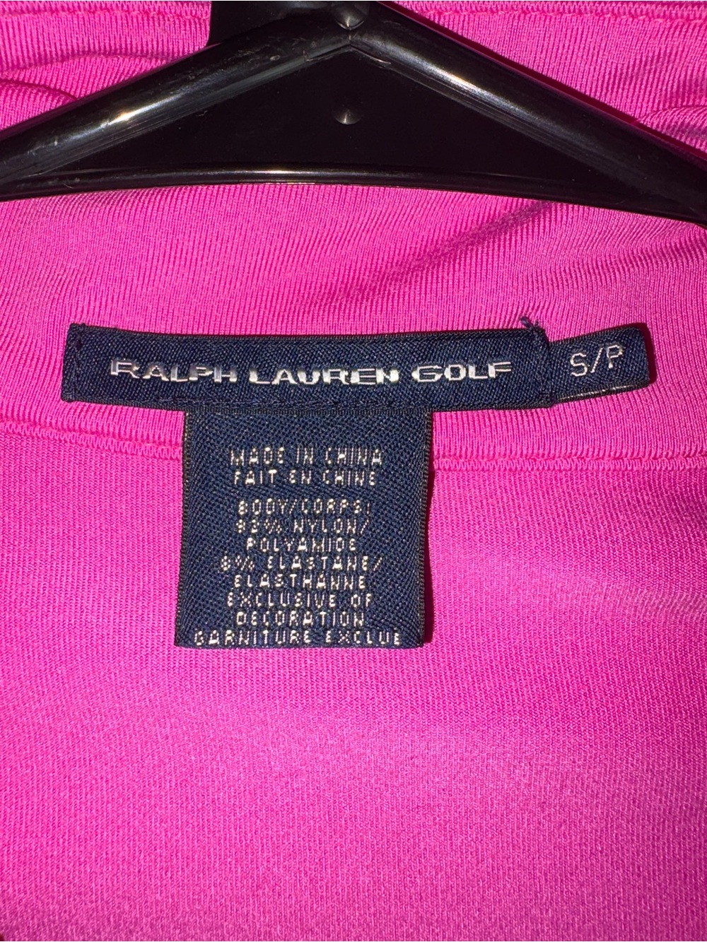 Ralph Lauren RLX Golf Power Stretch Quarter-Zip Performance Pullover Polo Pink S - Picture 7 of 15
